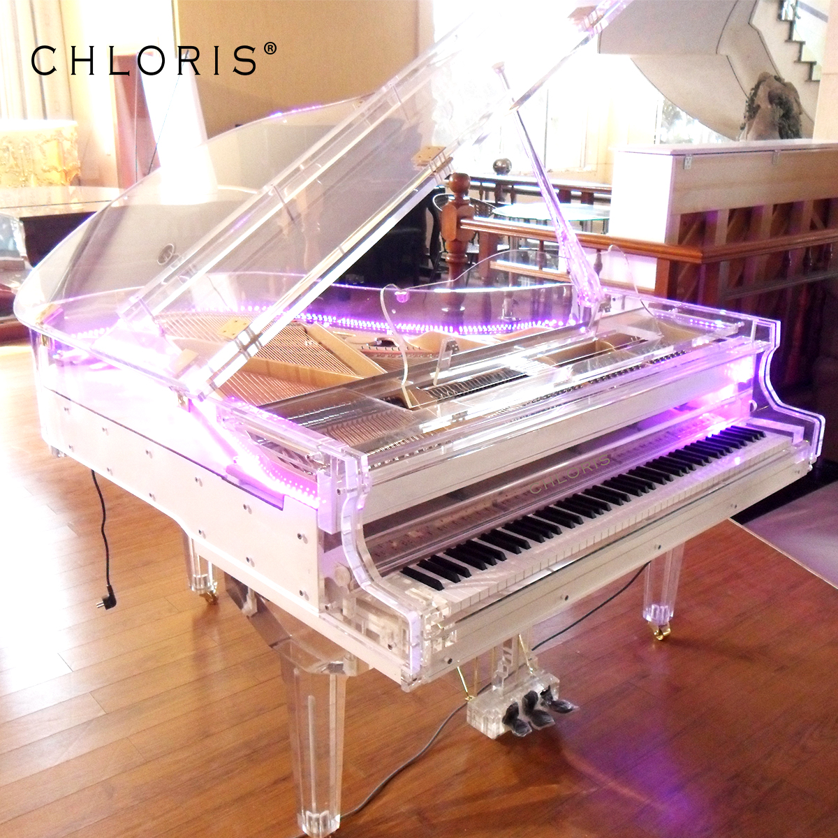 Chloris HG 168A Acrylic White LED Piano